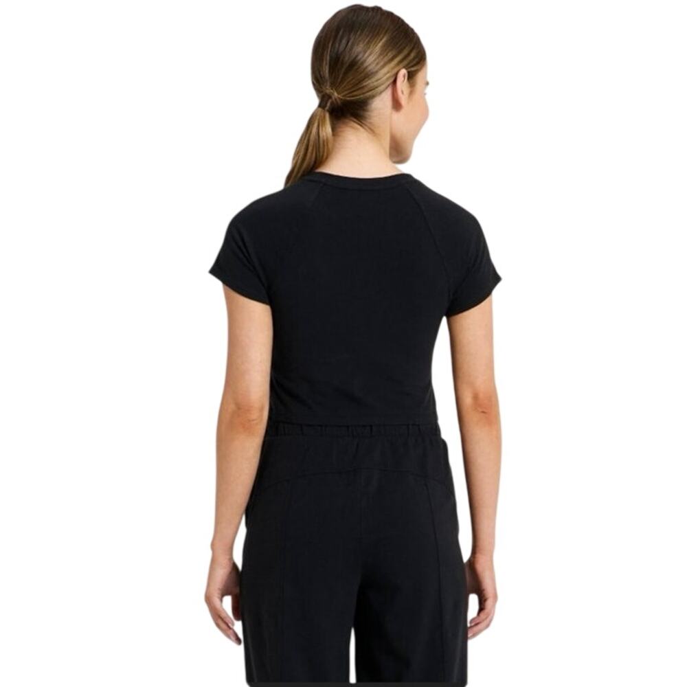 Womens Washed Jersey Cropped Short Sleeve
Top JoyLab Black medium athletic shirt - Picture 2 of 5